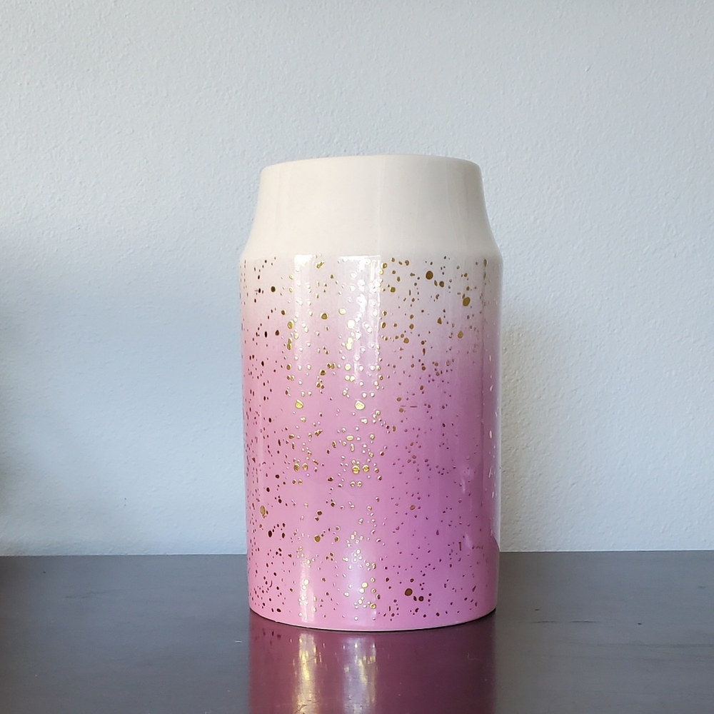 Soiree Pink Ecru Ombre Vase - Set of 2